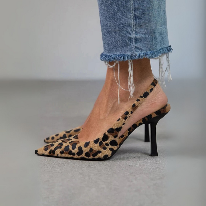 LORENA™|TACCHI IN CAMOSCIO LEOPARDATO