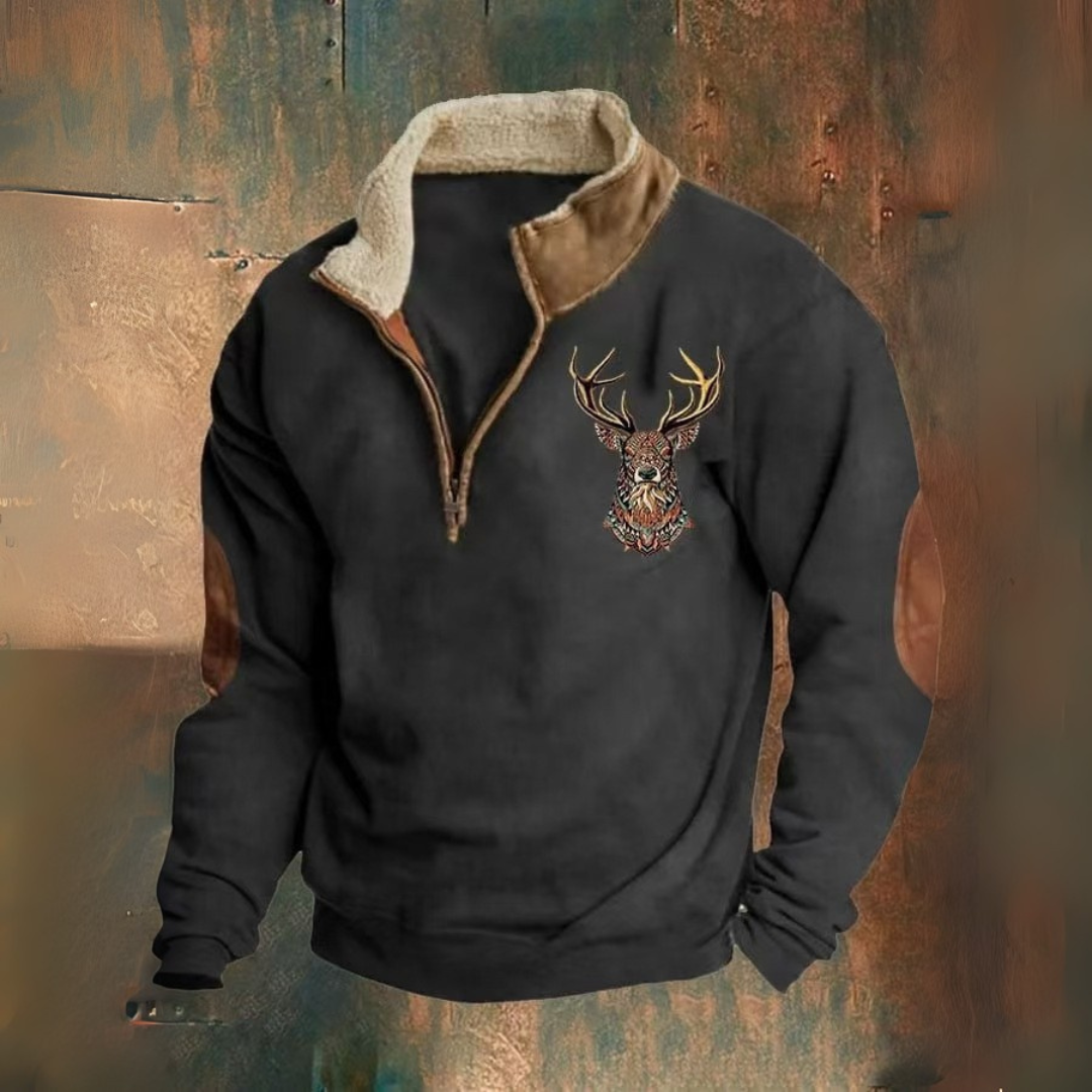 PAOLO™|MAGLIONE A QUARTO ZIP