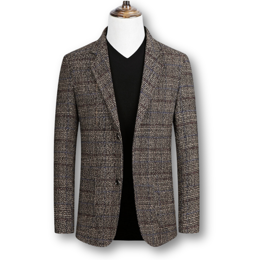 Domenico | Blazer Elegante in Tessuto Scozzese