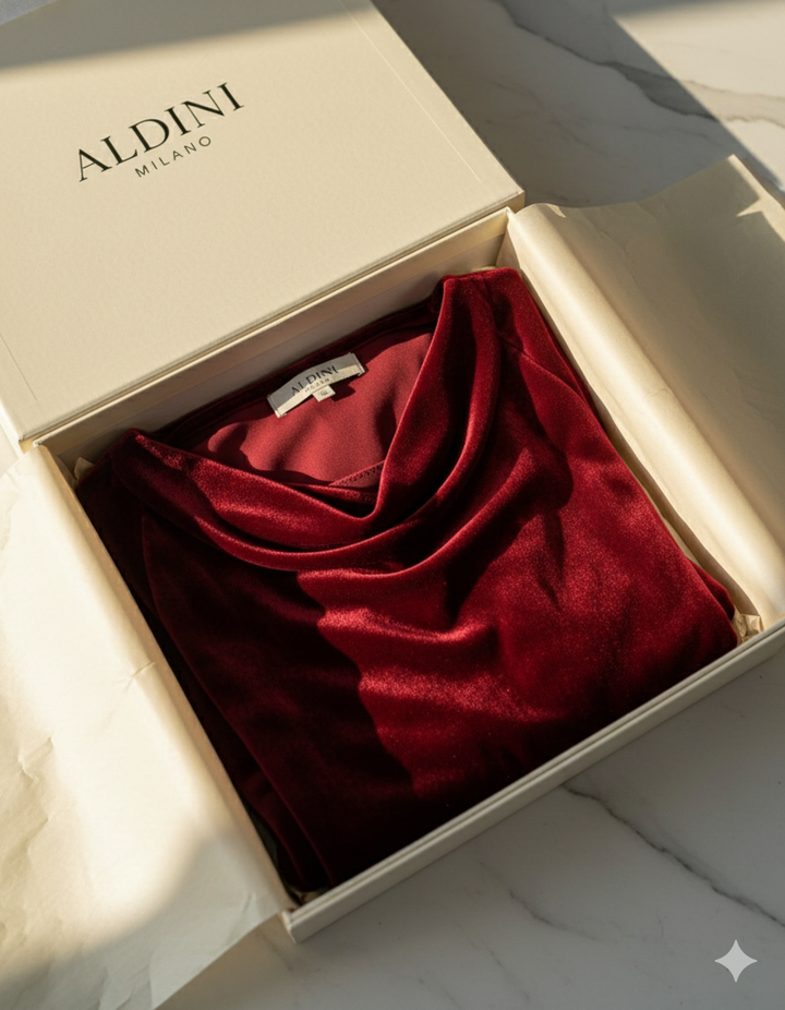 Alessia™ | Abito in velluto Frosina