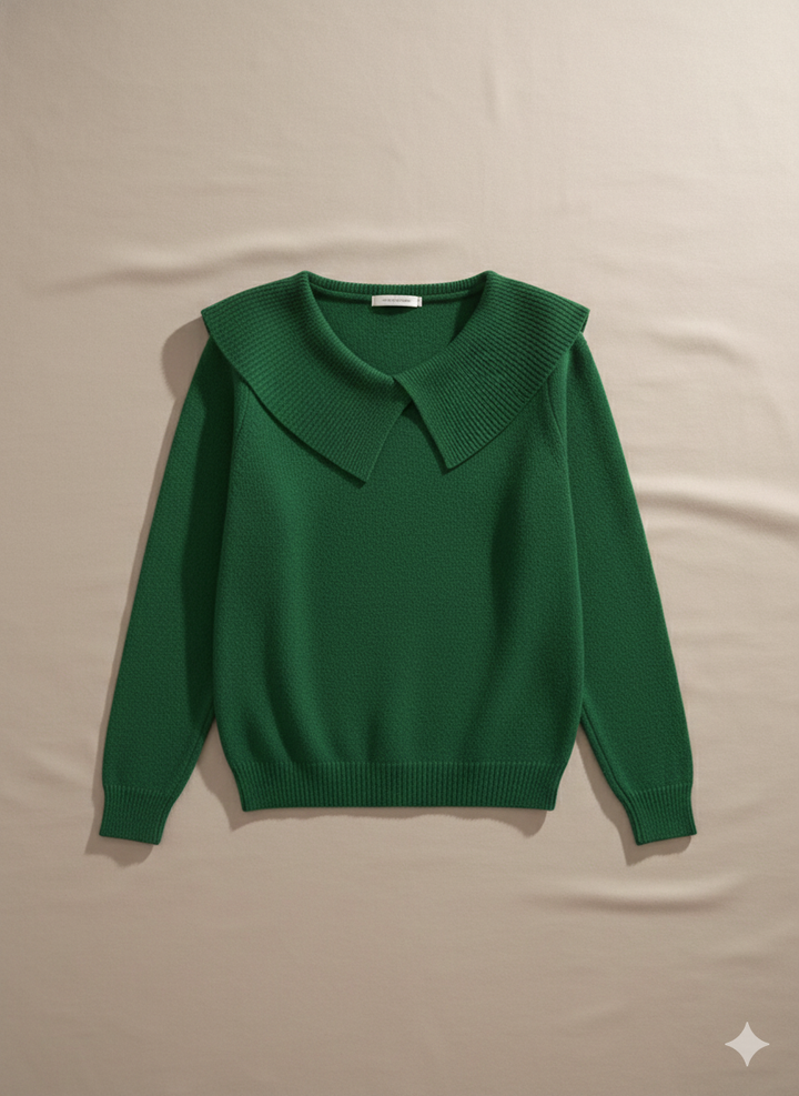 Lucia™ – Maglia Morbida Invernale con Colletto Elegante