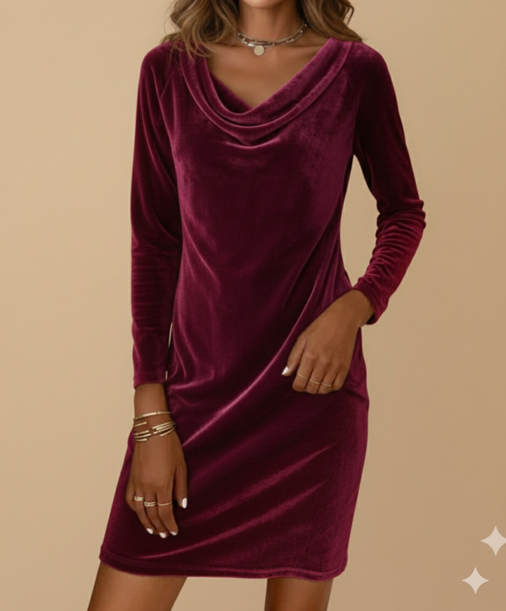 Alessia™ | Abito in velluto Frosina