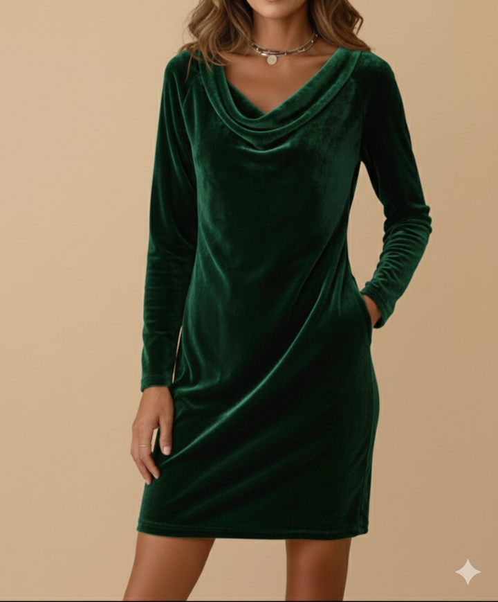 Alessia™ | Abito in velluto Frosina