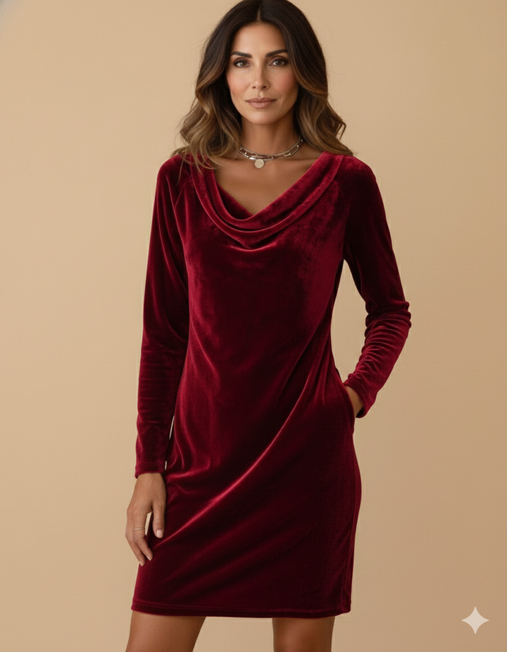 Alessia™ | Abito in velluto Frosina