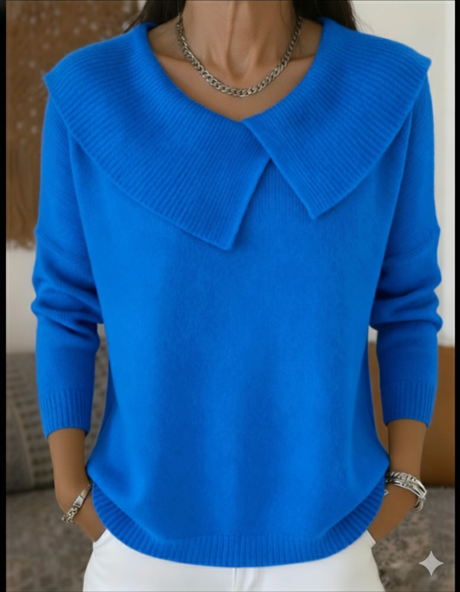 Lucia™ – Maglia Morbida Invernale con Colletto Elegante