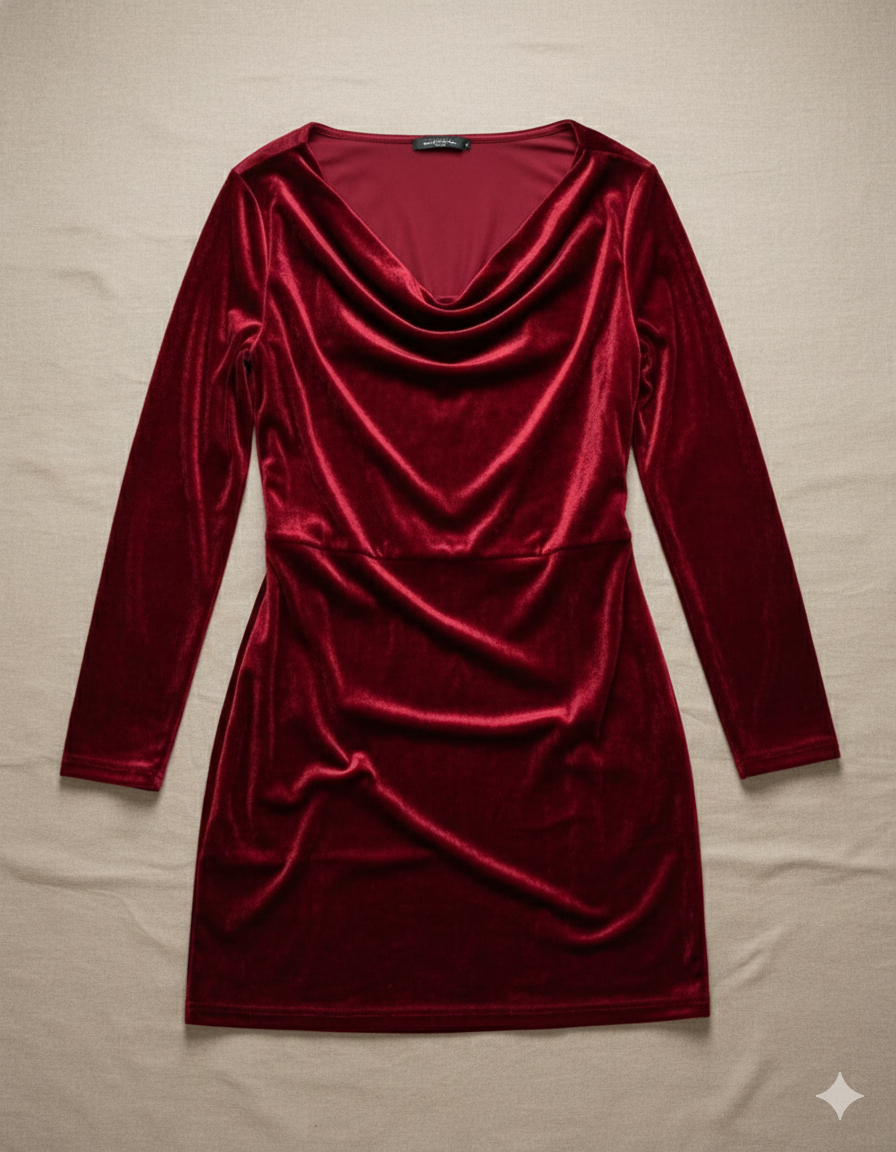 Alessia™ | Abito in velluto Frosina