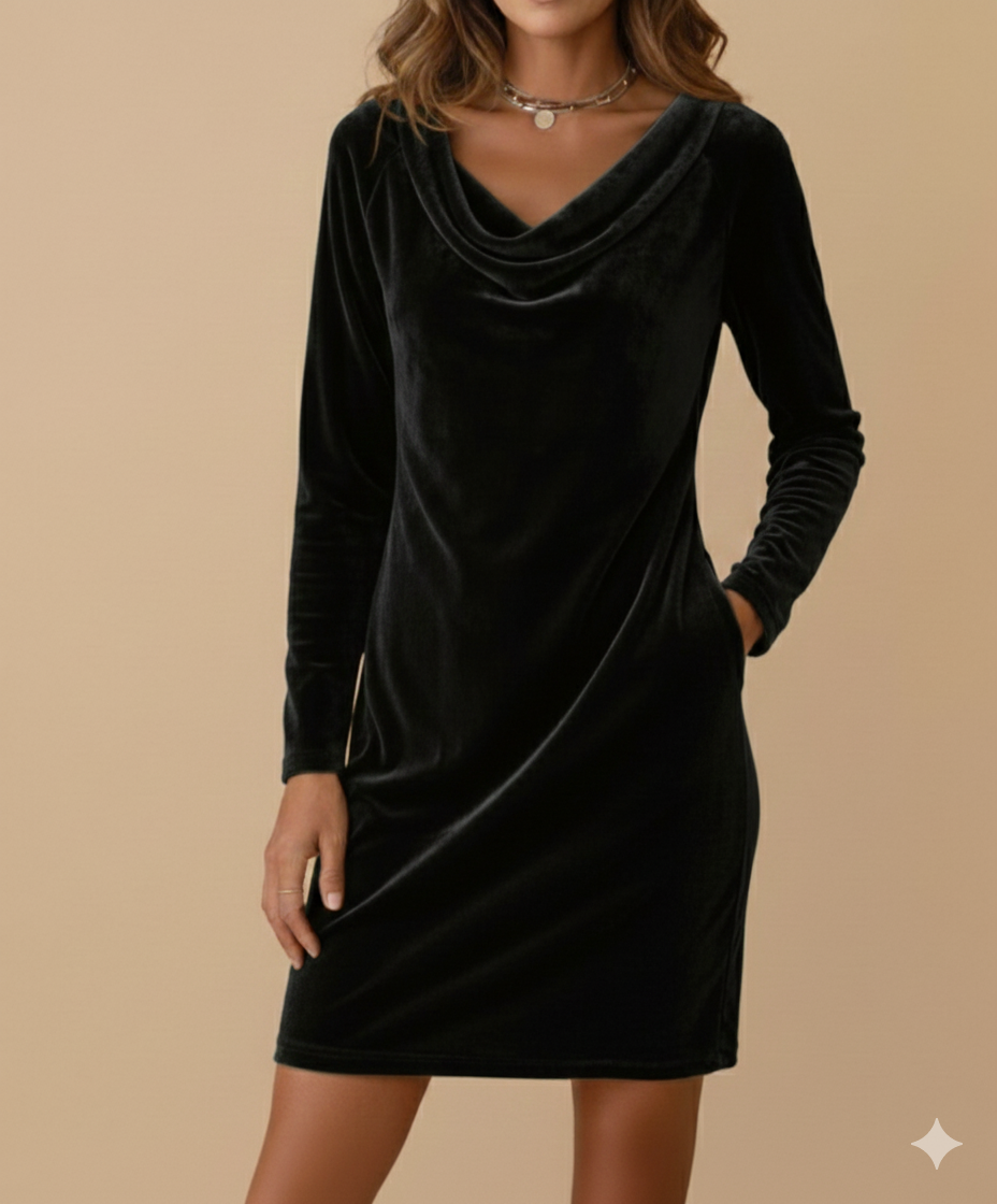 Alessia™ | Abito in velluto Frosina