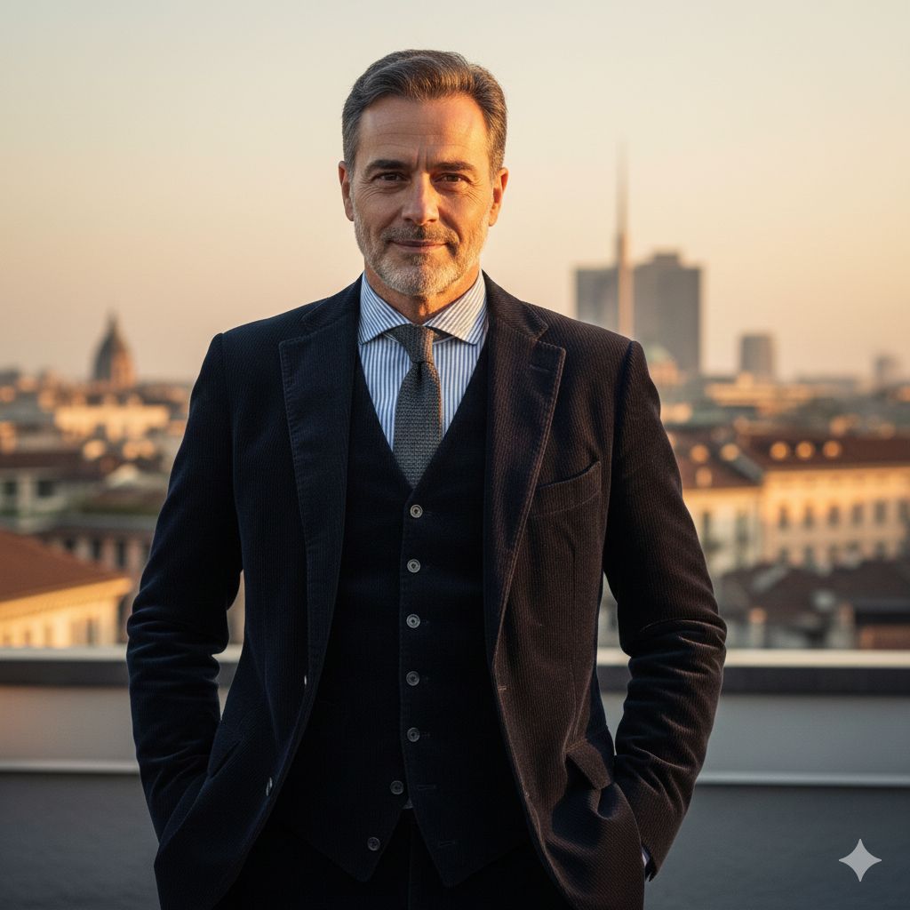 Tommy™ | Completo 2 pezzi: Blazer e Gilet in Velluto