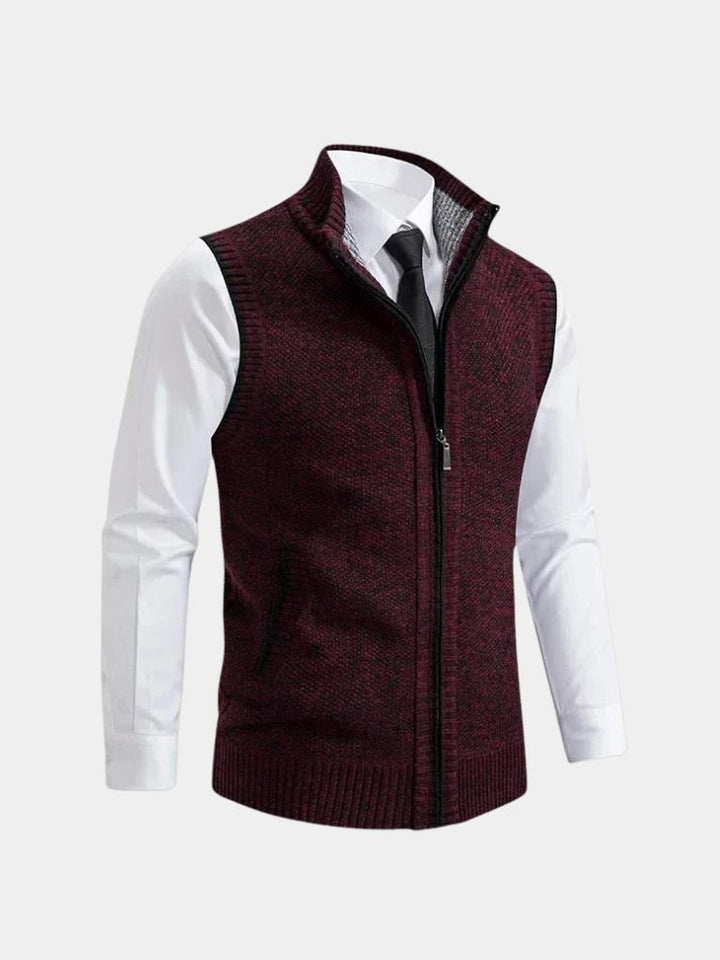 Gilet Elegante con Zip Intera