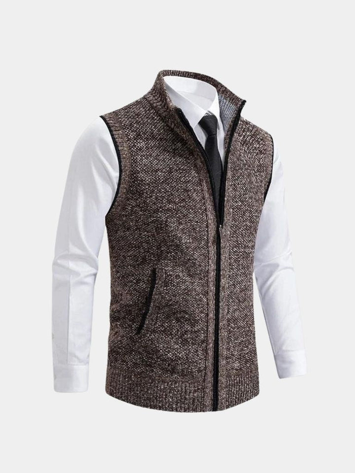 Gilet Elegante con Zip Intera