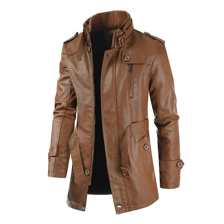 ANDRE™|GIACCA LUNGA ELEGANTE BIKER